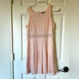 Light pink lace dress